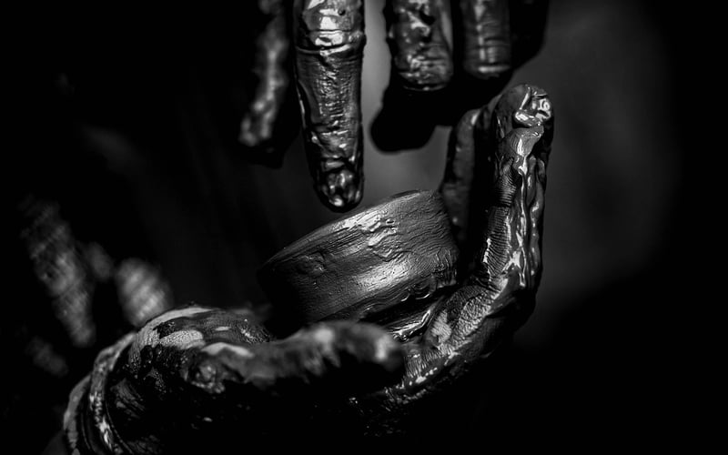 Hand holding a key